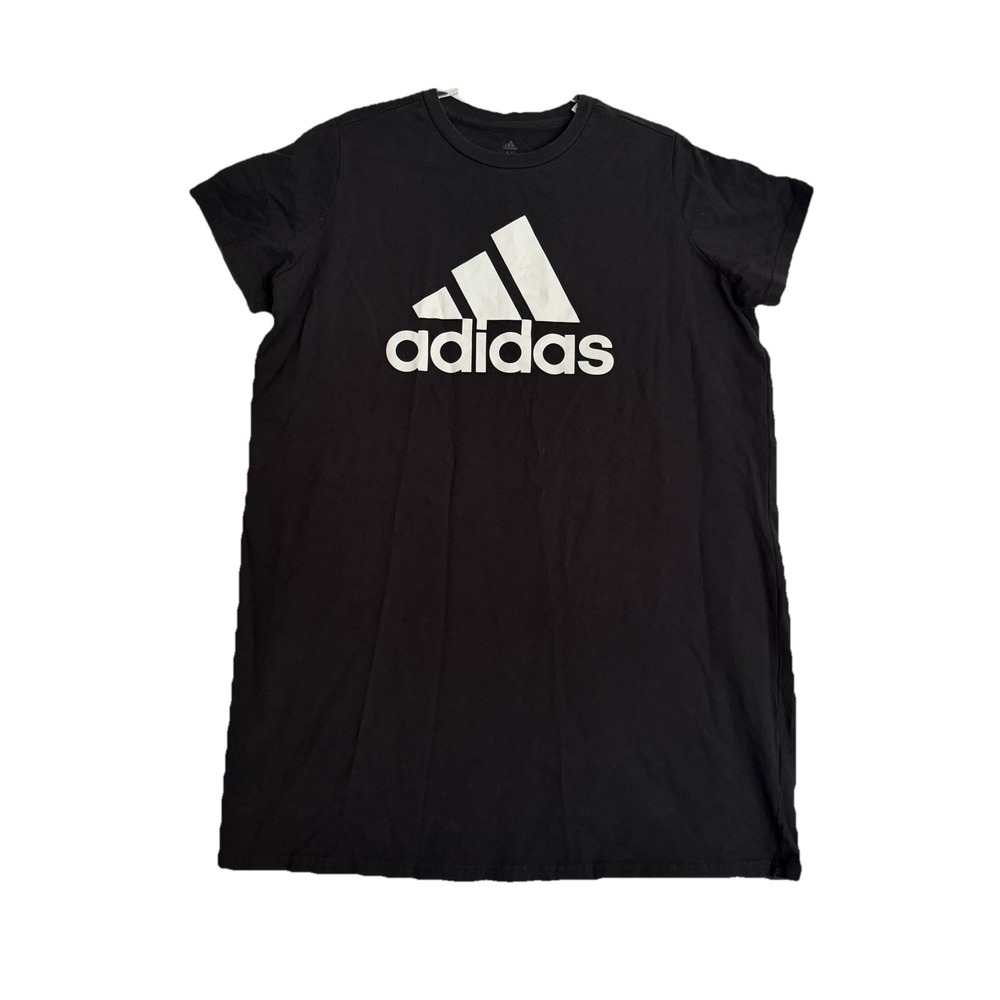 Adidas GL1390 Black White Logo Tee Badge of Sport Logo T-Shirt Women's Size 1X